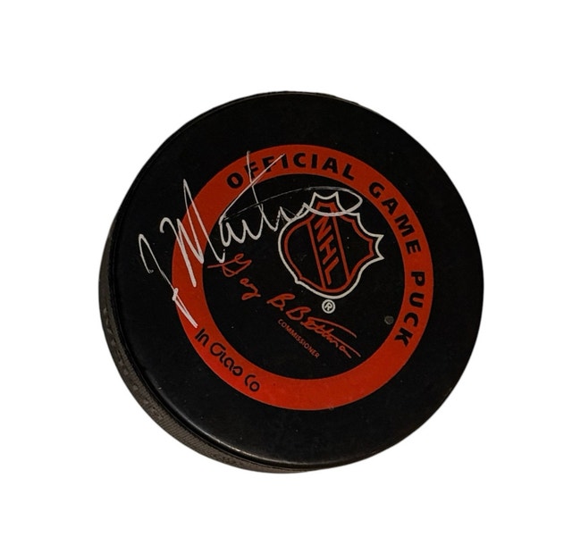 Jacques Martin Signed Official NHL Senators Hockey Puck