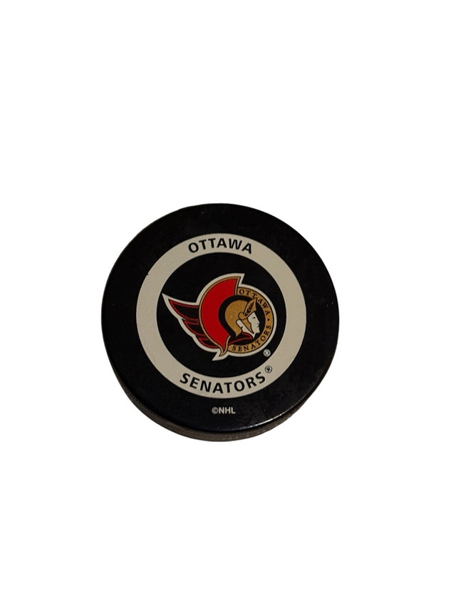 Jacques Martin Signed Official NHL Senators Hockey Puck - photo 2