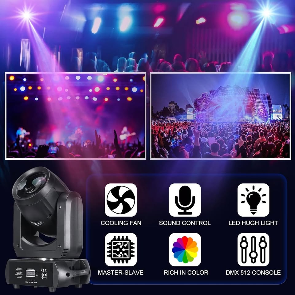 Pro DJ Moving Head Stage Light - 150W LED - photo 5