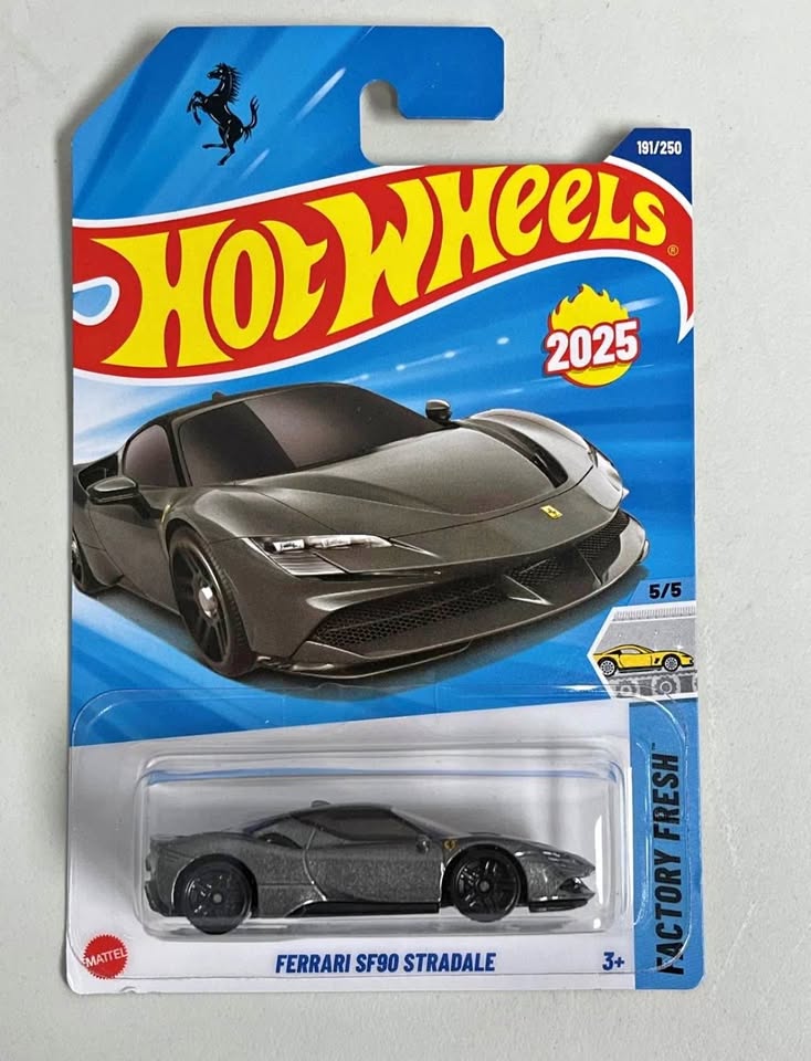 Hot Wheels Ferrari SF90 Stradale – Gray (2025 Mainline)