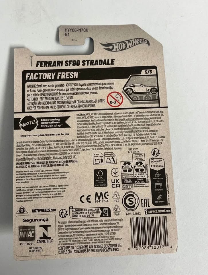 Hot Wheels Ferrari SF90 Stradale – Gray (2025 Mainline) - photo 2