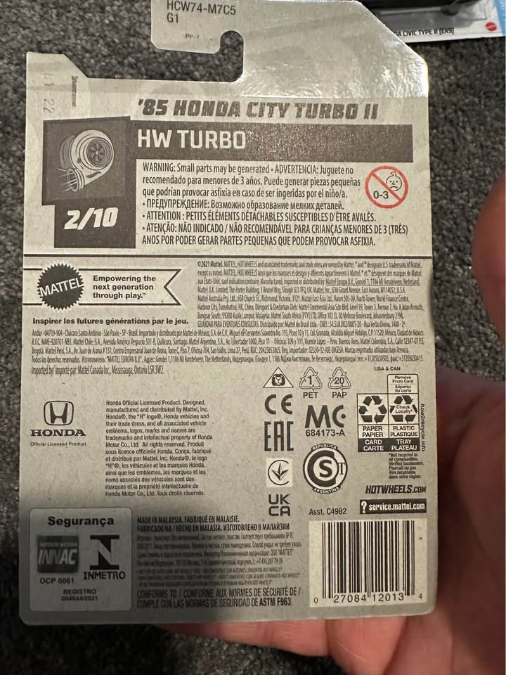 Hot Wheels ’85 Honda City Turbo II – HW Turbo – Blue - photo 3
