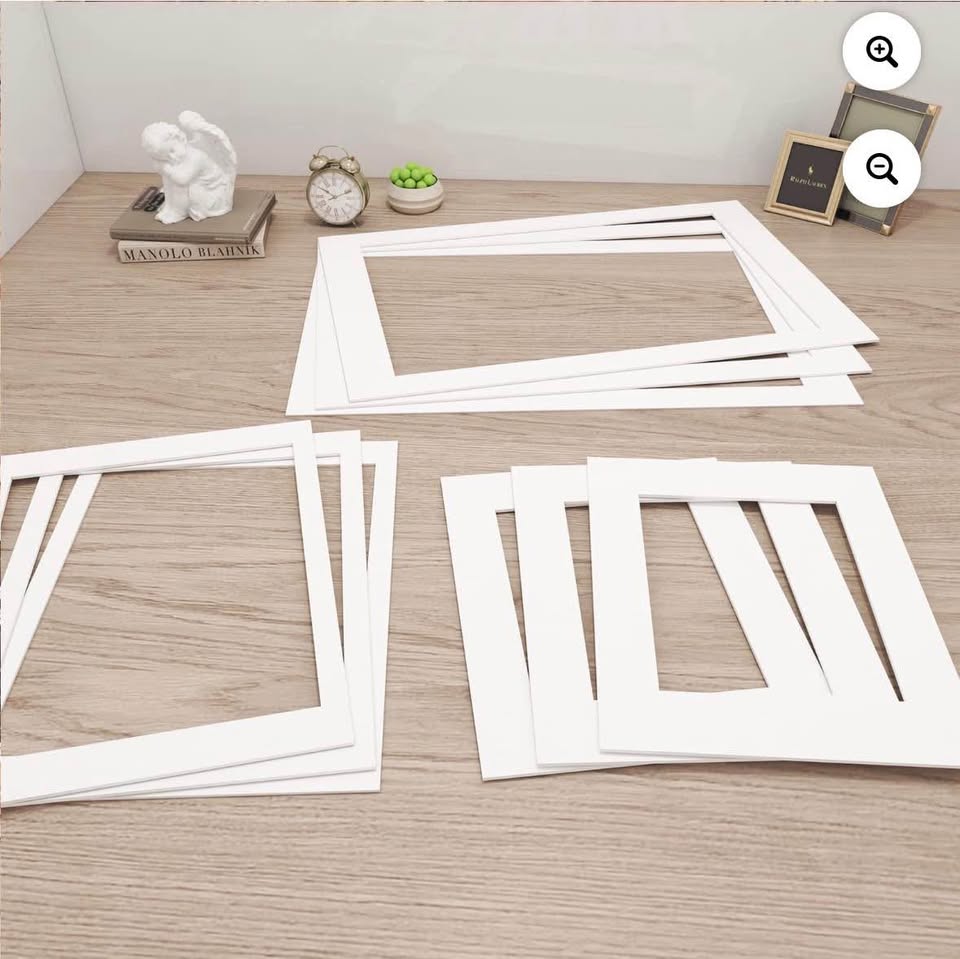 ZBEIVAN 18x24 White Picture Mats for 16x20 Pictures - photo 2
