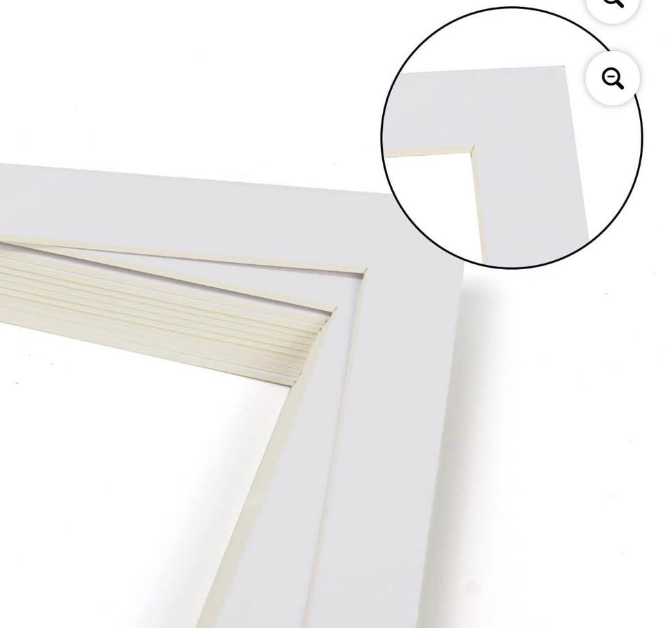 ZBEIVAN 18x24 White Picture Mats for 16x20 Pictures - photo 5