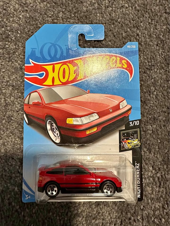 🔥 Hot Wheels ’88 Honda CR-X – Red – HW J-Imports – 143/250 🔥