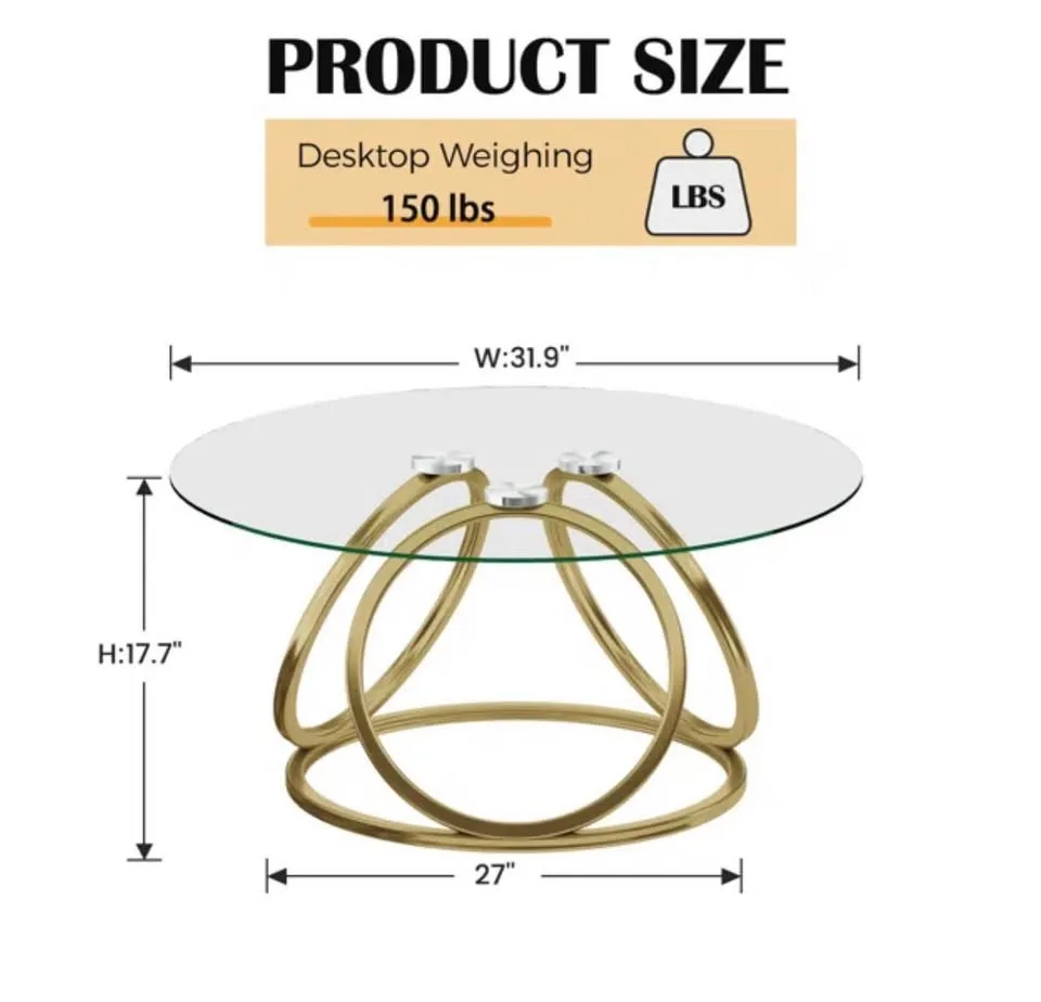 Glass coffee table for sale image indicator(2)