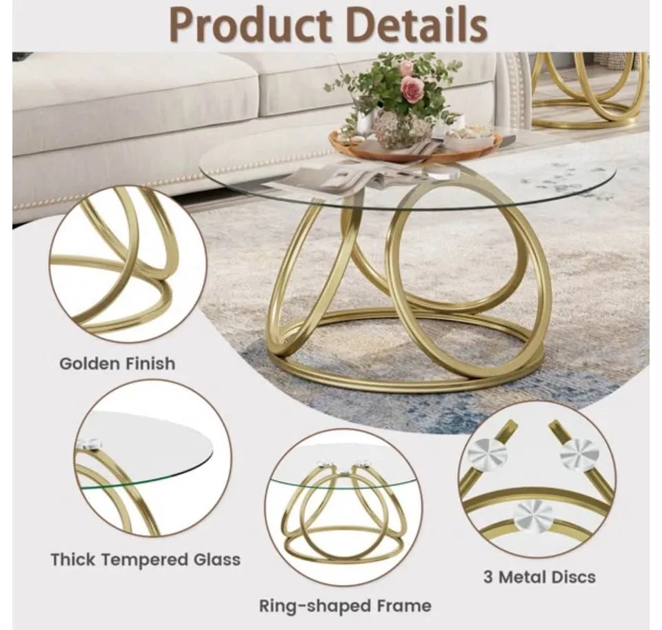 Glass coffee table for sale image indicator(4)