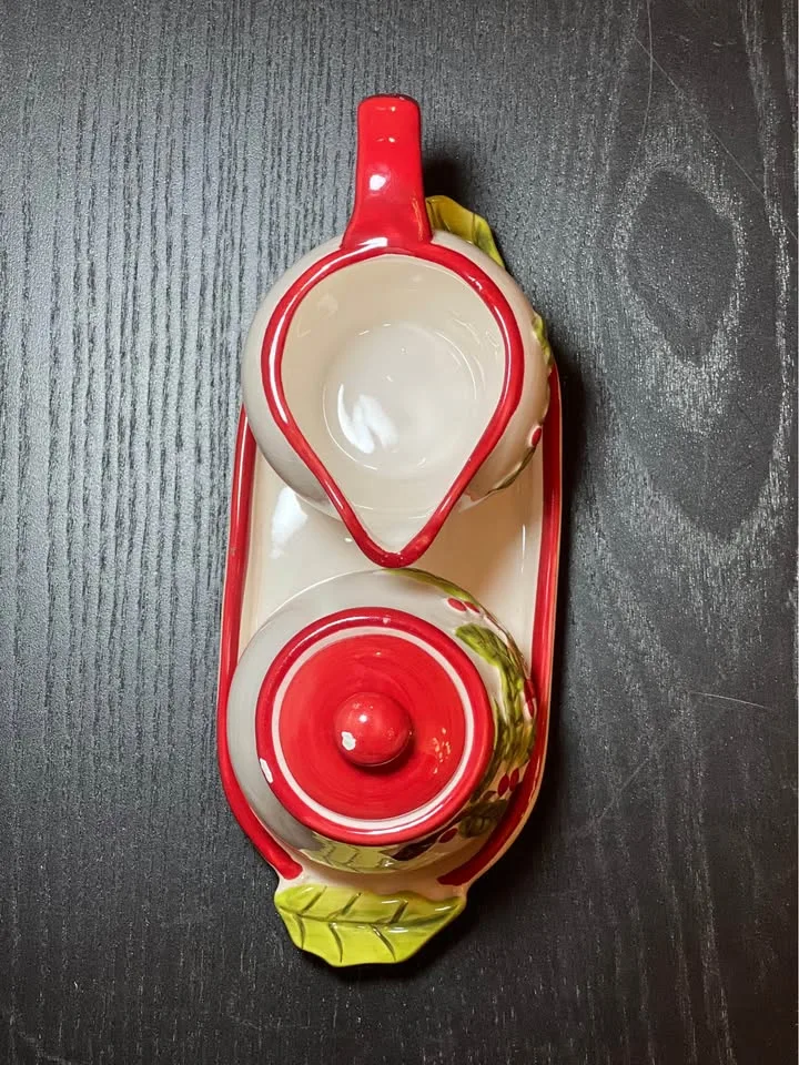 Vintage Ceramic Sugar and Creamer Set image indicator(3)