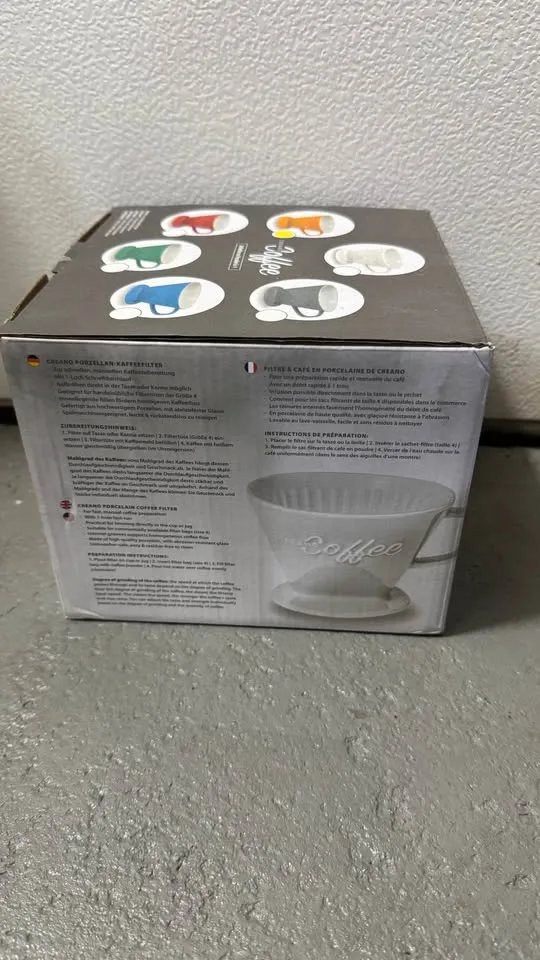 Creano XXL Coffee Dripper - Ceramic Cone Brewer - yellow image indicator(2)