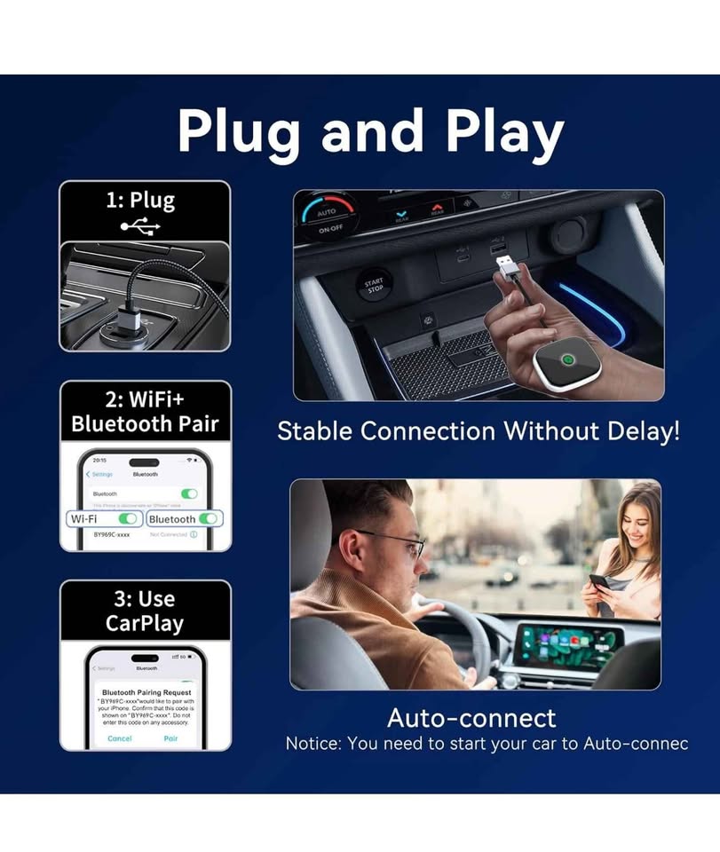 Wireless CarPlay Adapter - photo 2