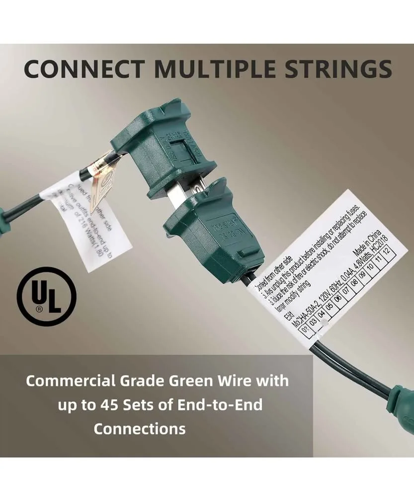 Warm White LED Christmas Lights image indicator(5)