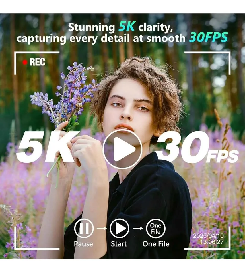 5K Digital Camera, 64MP, 6X Optical Zoom image indicator(2)