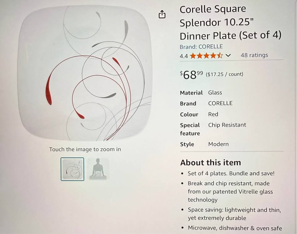 Corelle Dinner Plates - photo 4