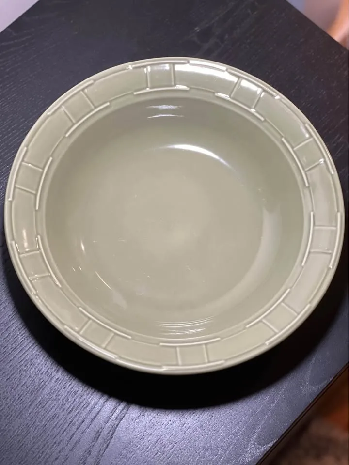 Longaberger Woven Traditions Sage 12-inch pasta serving bowl image indicator(2)