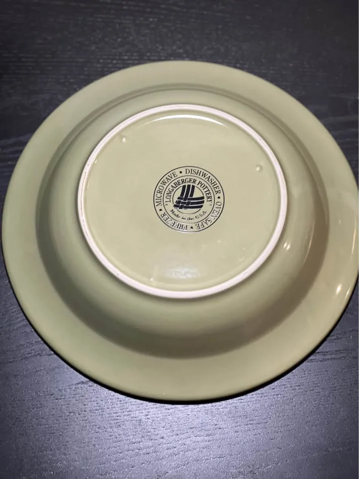 Longaberger Woven Traditions Sage 12-inch pasta serving bowl image indicator(3)