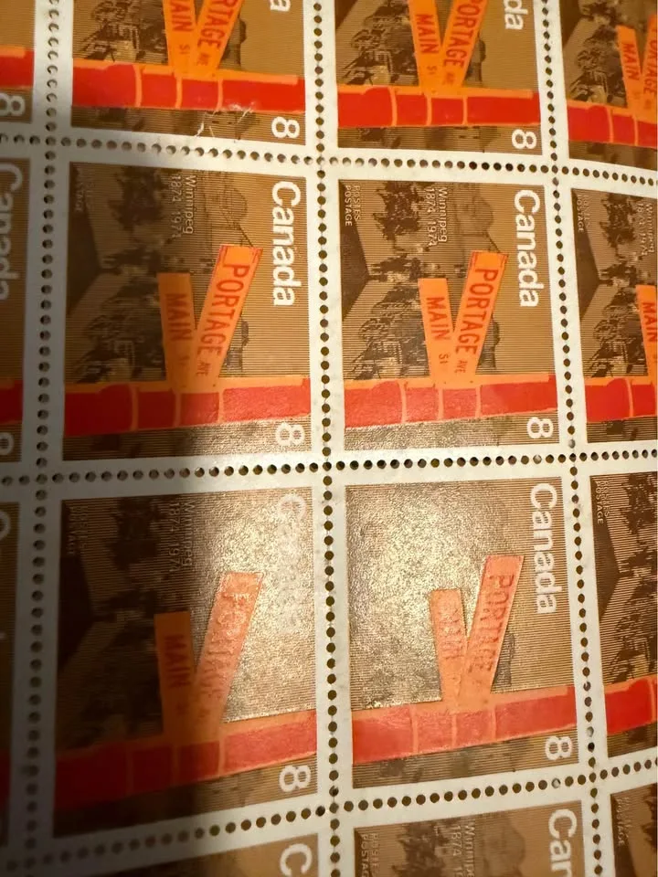 Canada Stamp Sheet - 1974 WINNIPEG CENTENNIAL Pane image indicator(2)