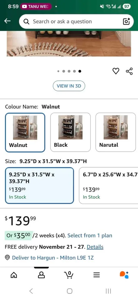 BNIB Modern Wooden Shoerack image indicator(5)