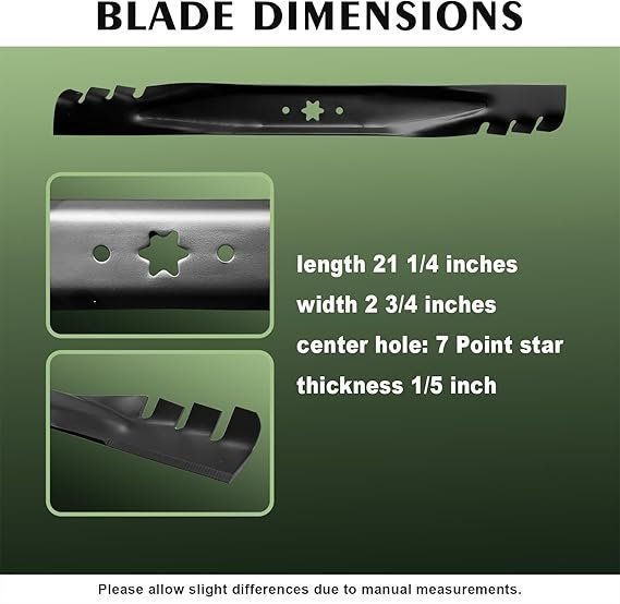 Mower Blades – 2-Pack Toothed Mulching Blades 23" (NEW!) - photo 2