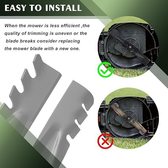 Mower Blades – 2-Pack Toothed Mulching Blades 23" (NEW!) - photo 3