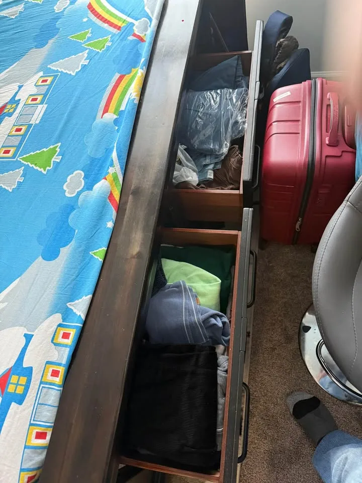 A wooden Bed with Mattress image indicator(2)