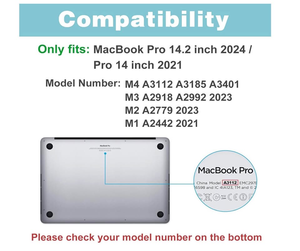 ProCase MacBook Pro 14" Case (2021-2023) - Black - photo 5