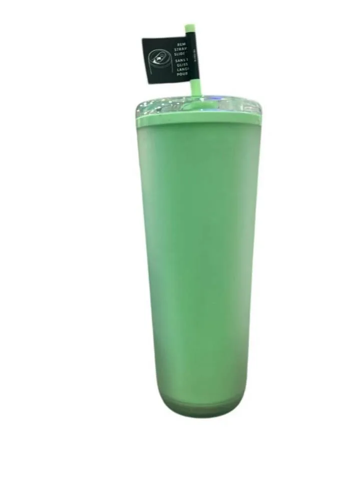 STARBUCKS 2025 Summer Seafoam Mini Green 24oz Tumbler image indicator(2)