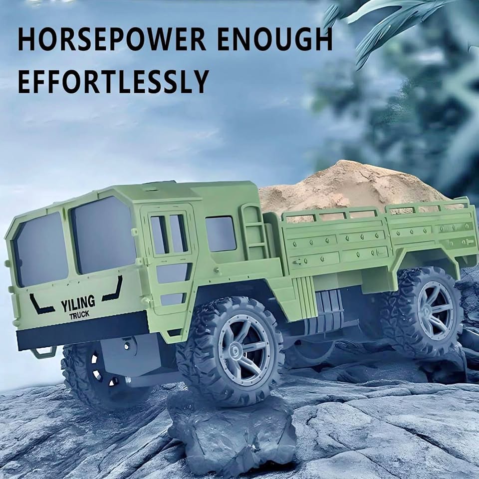 RC Military Transport Truck - 1:20 Scale - Green