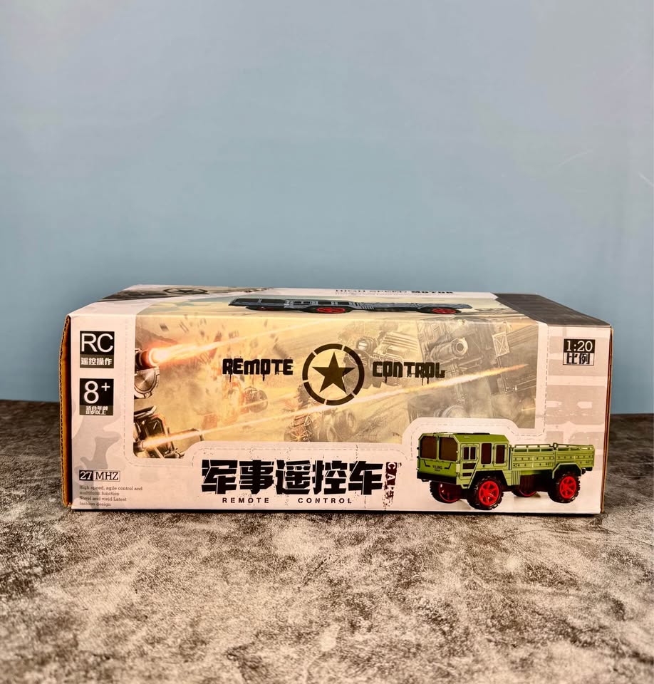 RC Military Transport Truck - 1:20 Scale - Green - photo 4