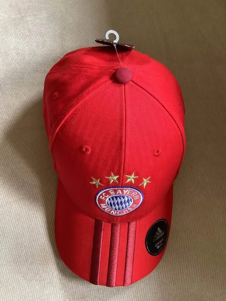Red Adidas FC Bayern Munchen Baseball Cap NWT image indicator(3)