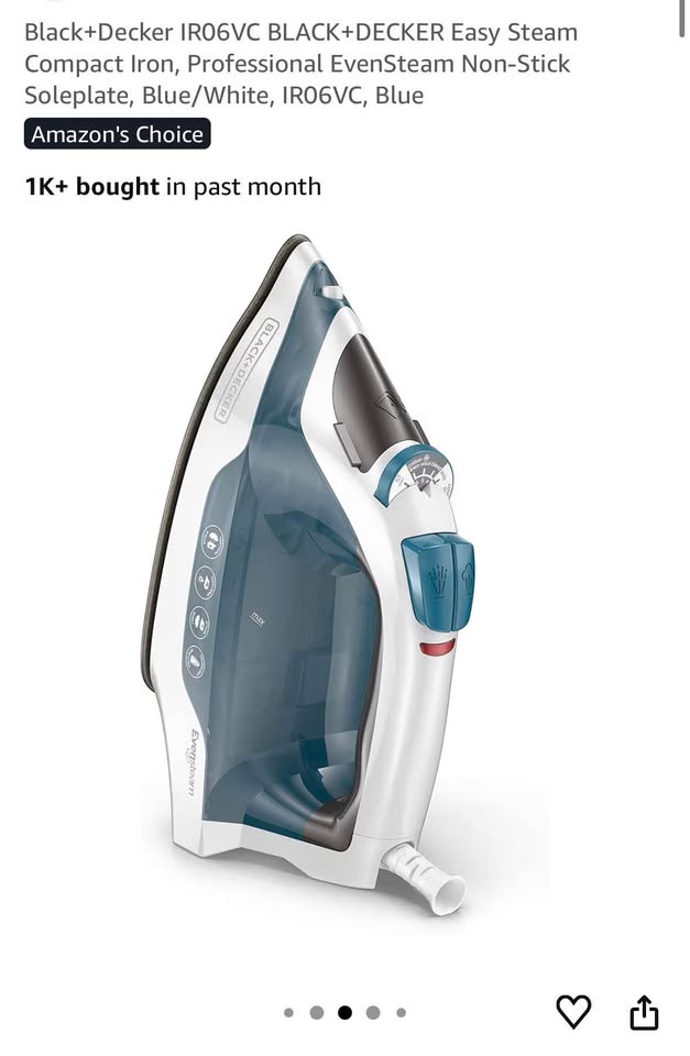 Black+Decker IR06VC Easy Steam Compact Iron - photo 4