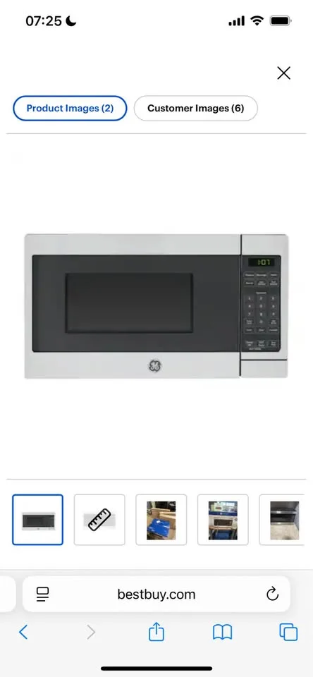 Small countertop Microwave GE - 0.7 Cu image indicator(8)