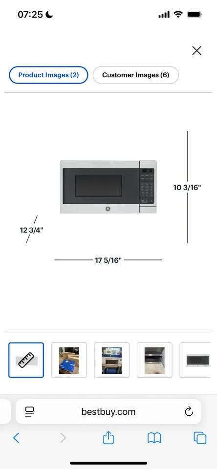 Small countertop Microwave GE - 0.7 Cu image indicator(9)
