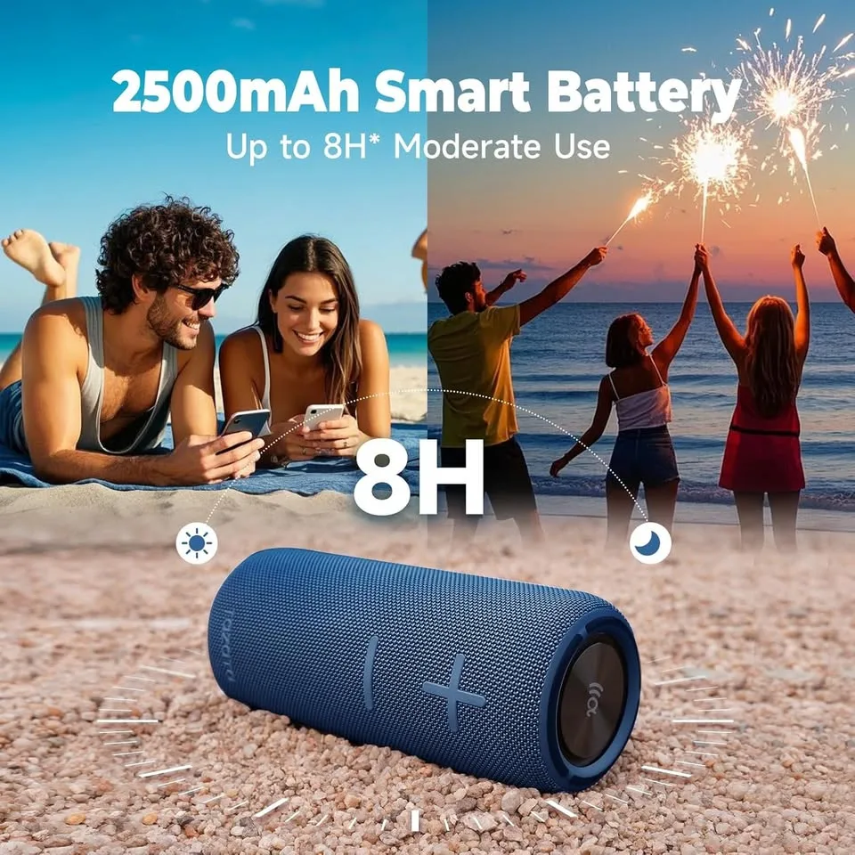 Waterproof Bluetooth Speaker - 30W HD Sound, 8H Playtime image indicator(6)