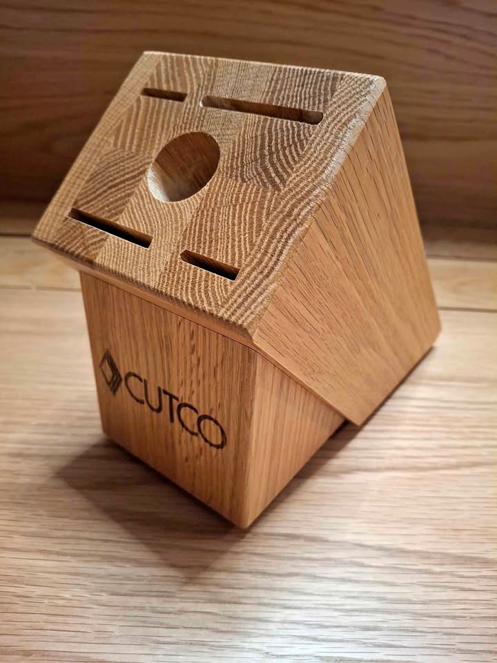 Cutco Oak Knife Block 5pc