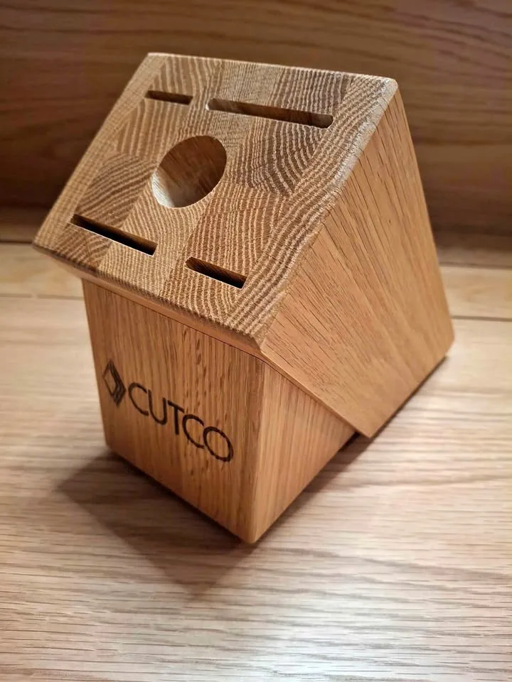 Cutco Oak Knife Block 5pc