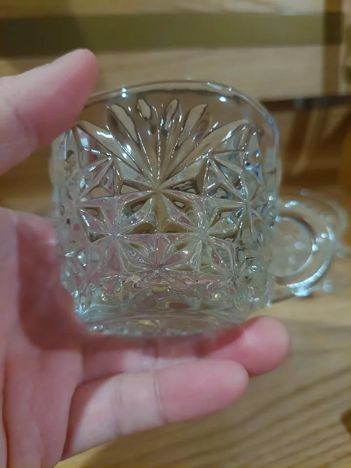 Set of 7 Glass Teacups image indicator(2)