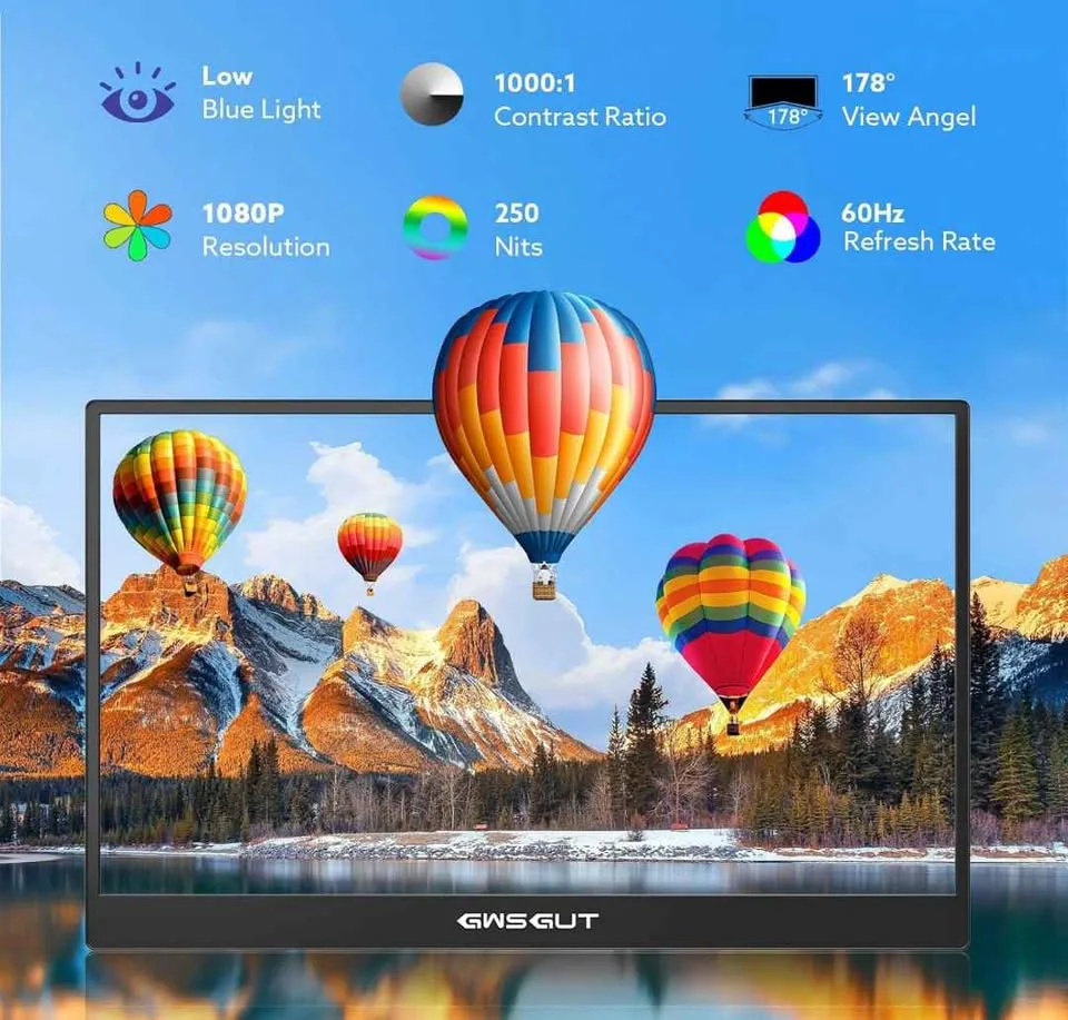 Portable Monitor, 15.6-Inch Touch Screen - Brand New image indicator(2)