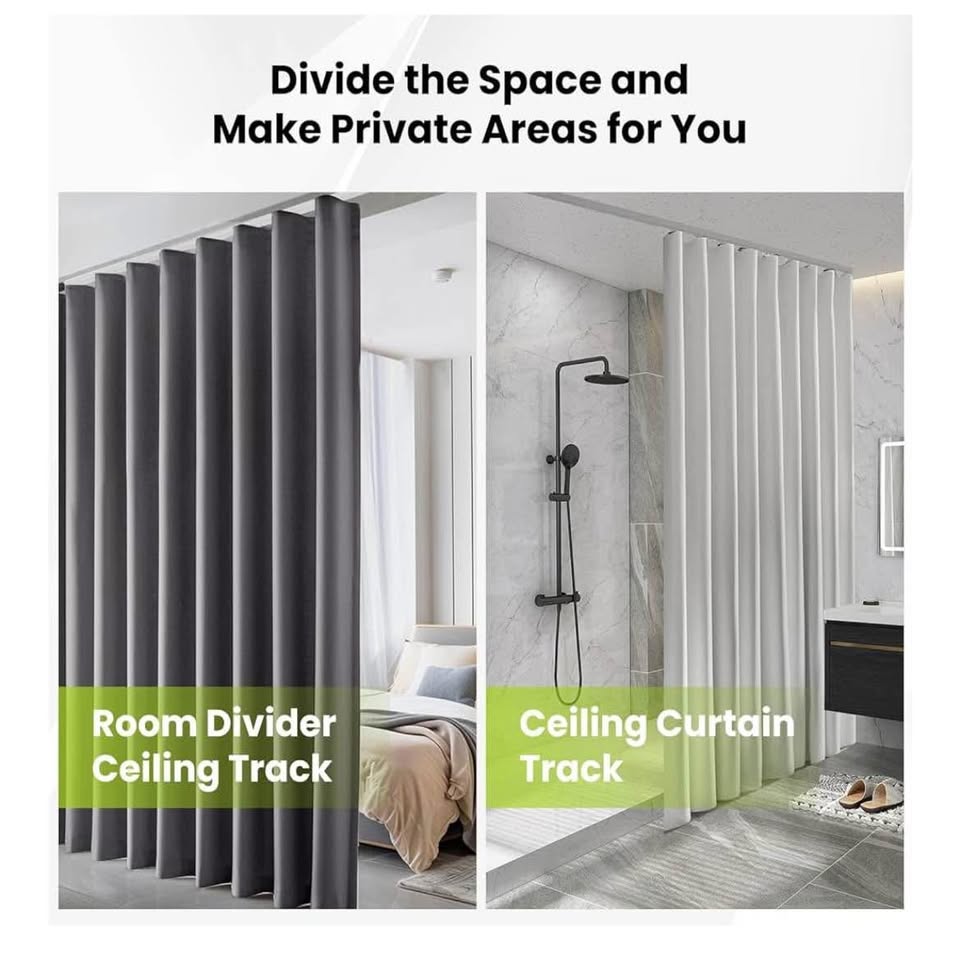 Heavy-Duty Ceiling Curtain Track 2 Meters - photo 5