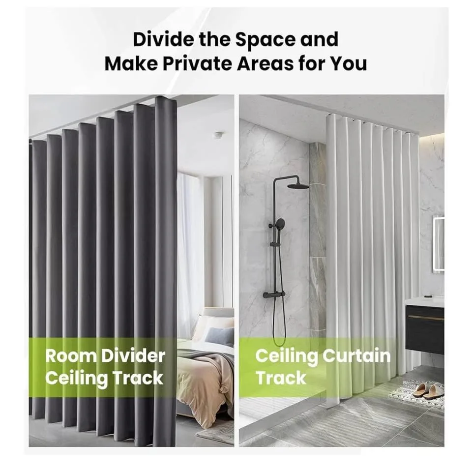 Heavy-Duty Ceiling Curtain Track 2 Meters image indicator(5)