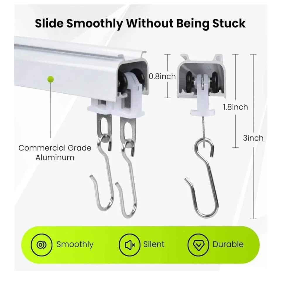Heavy-Duty Ceiling Curtain Track 2 Meters image indicator(6)