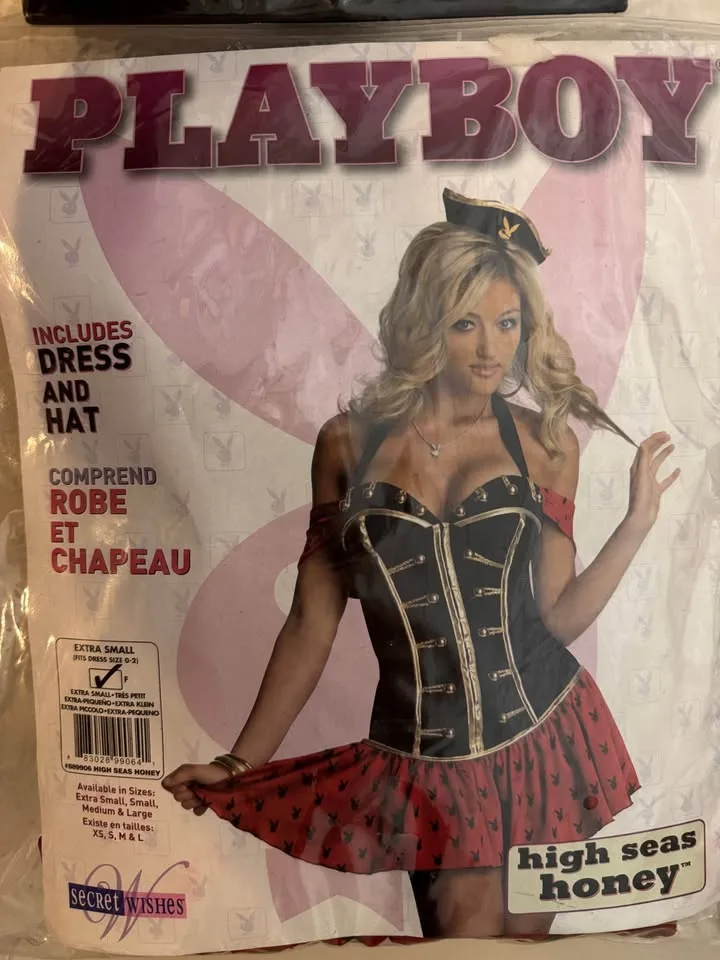 High Seas Honey Caribbean Pirate Playboy Adult Costume XS image indicator(4)