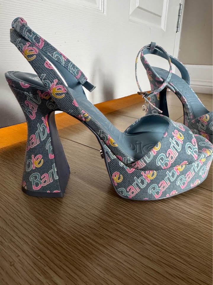 Barbie x Aldo Denim Platform Heels size 7 - photo 4