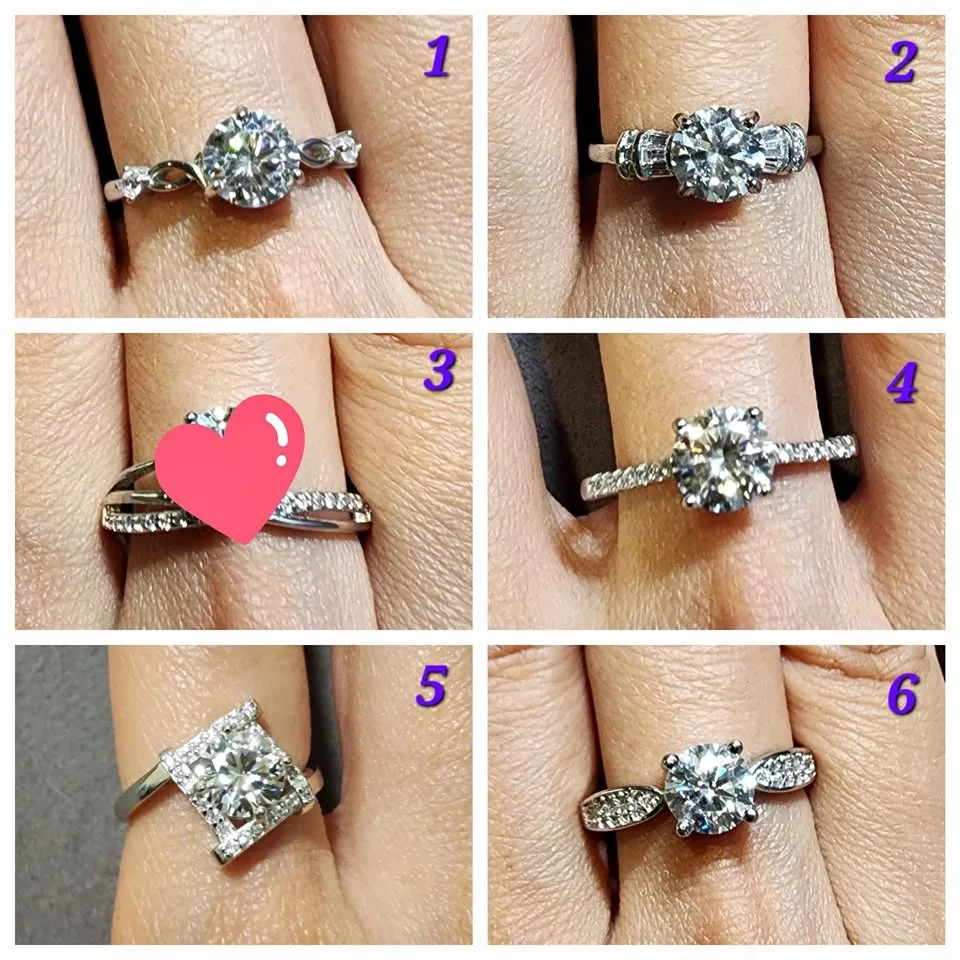 New Moissanite ring 1 carat