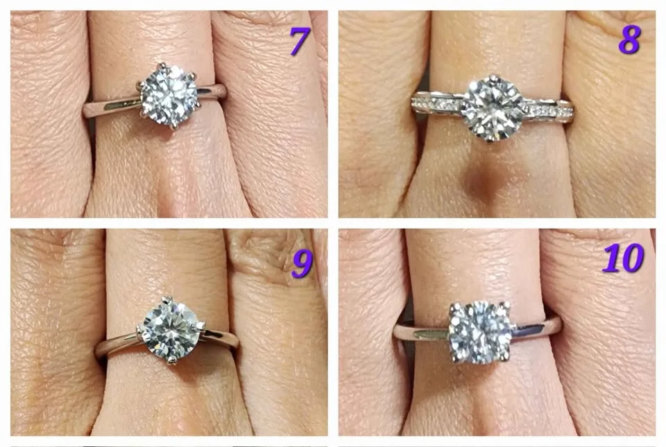 New Moissanite ring 1 carat image indicator(2)