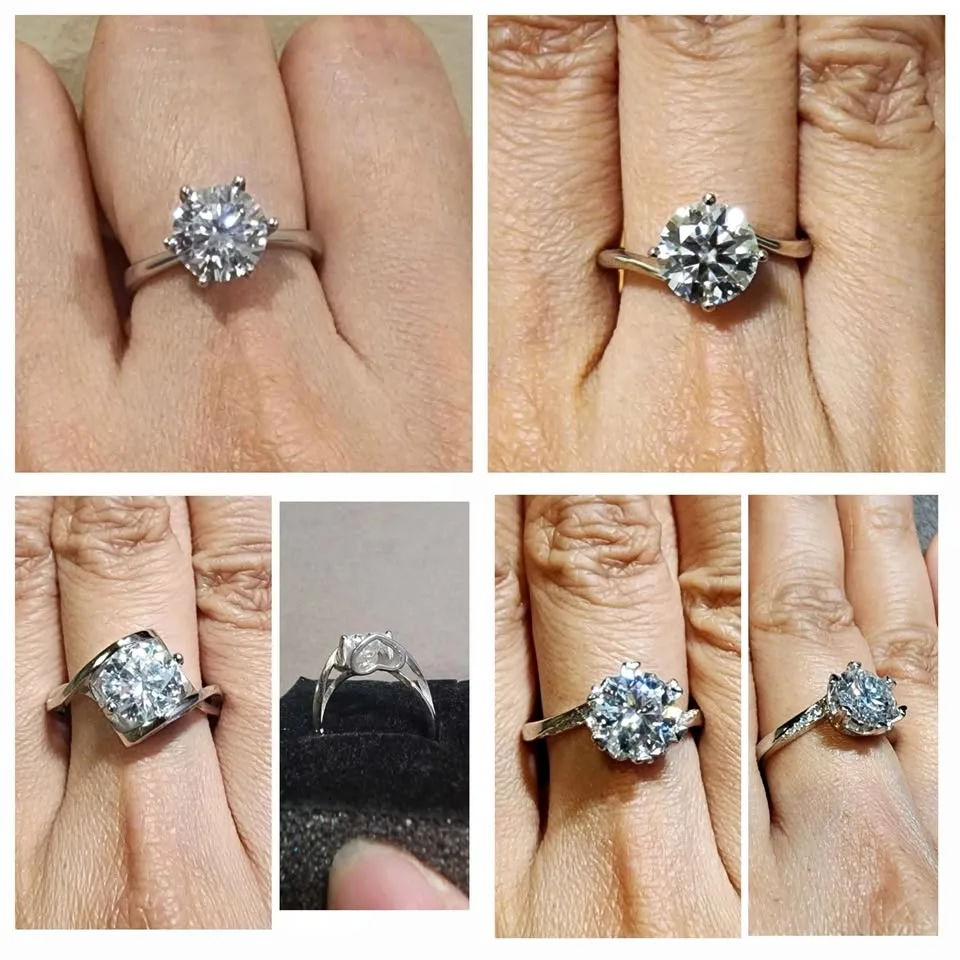 New Moissanite ring 2 carat