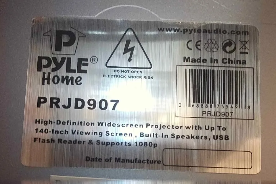 Pyle Home PRJD907 Projector image indicator(3)