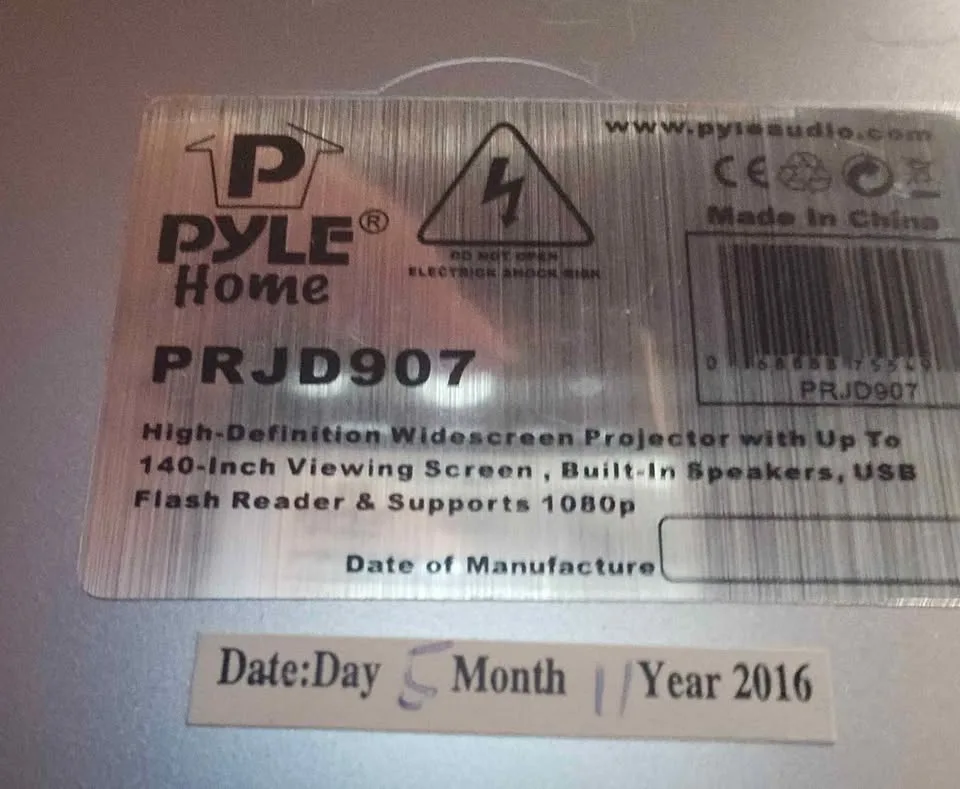 Pyle Home PRJD907 Projector image indicator(4)