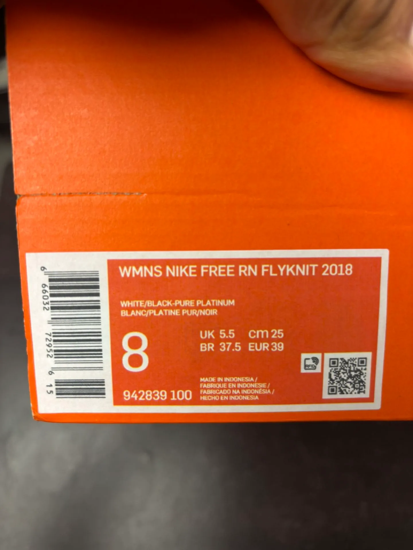 Nike Free RN Flykit 2018 White Pure Platinum image indicator(6)