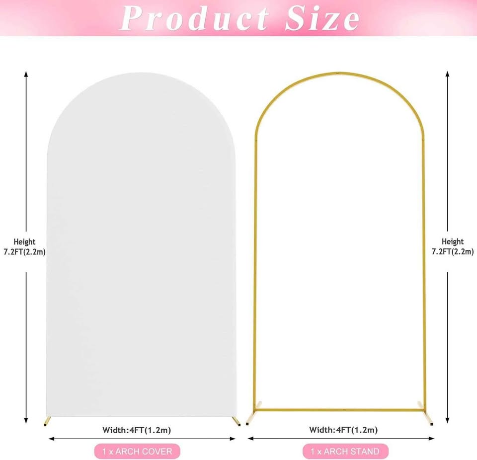 7.2 FT Wedding Arch & Cover - photo 2