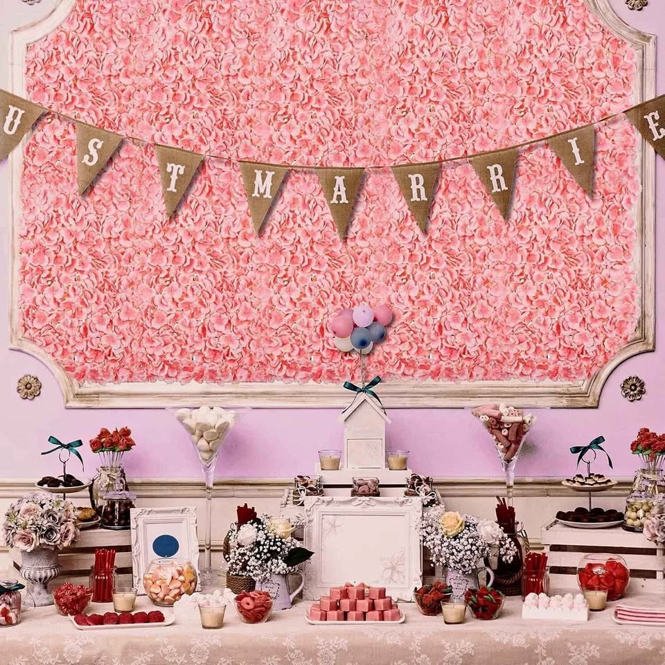 Flower Wall Backdrop 6x5 ft